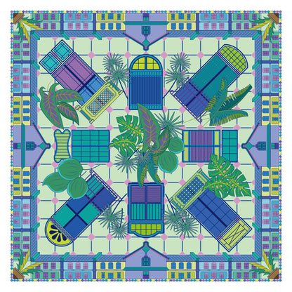 Dreams of the South Seas" Silk Scarf