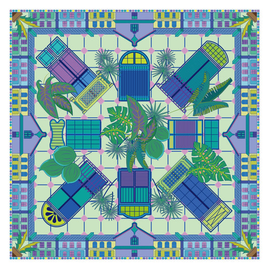 Dreams of the South Seas" Silk Scarf